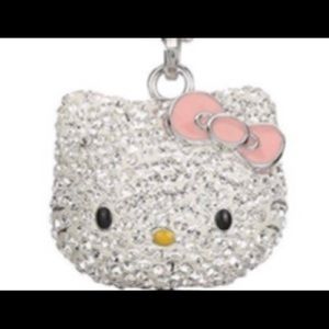 Swarovski Silver and Pink Hello Kitty Necklace